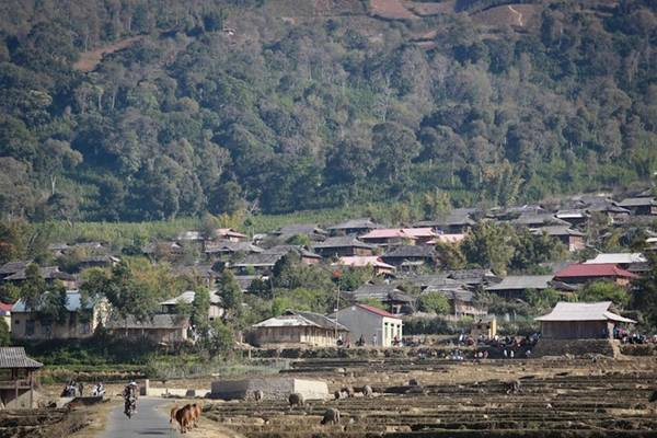 Nằm cách TP Sơn La khoảng 80 km về phía đông bắc, ở độ cao trung bình trên 1.800 m so với mực nước biển, Ngọc Chiến được coi là vùng đất cao nhất của huyện Mường La với hàng trăm nóc nhà làm bằng gỗ pơmu, một loại gỗ quý, bền bỉ với thời gian.