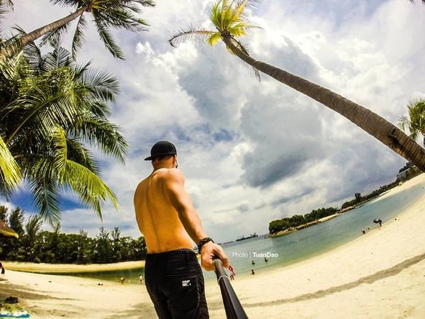 Palawan Beach, một trong những bãi biển trên đảo Sentosa.