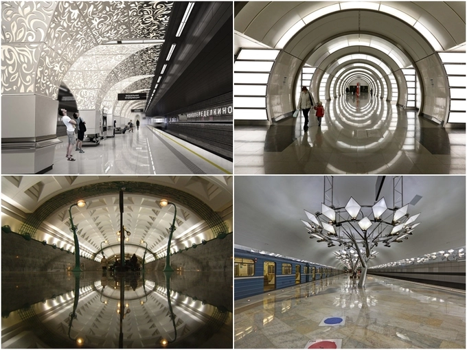 Những năm gần đây, hệ thống metro của Nga càng phát triển nhanh để phục vụ cho World Cup 2018, xây thêm 39 trạm trong thời gian 2 năm (2015 - 2017). Các kiến trúc này vẫn chú trọng vào thiết kế nội thất, đèn thắp sáng cầu kỳ, tinh tế thay vì những bóng đèn trắng nhàm chán ở trạm tàu điện của các quốc gia khác, khiến du khách thích thú. Những năm gần đây, hệ thống metro của Nga càng phát triển nhanh để phục vụ cho World Cup 2018, xây thêm 39 trạm trong thời gian 2 năm (2015 - 2017). Các kiến trúc này vẫn chú trọng vào thiết kế nội thất, đèn thắp sáng cầu kỳ, tinh tế thay vì những bóng đèn trắng nhàm chán ở trạm tàu điện của các quốc gia khác, khiến du khách thích thú.