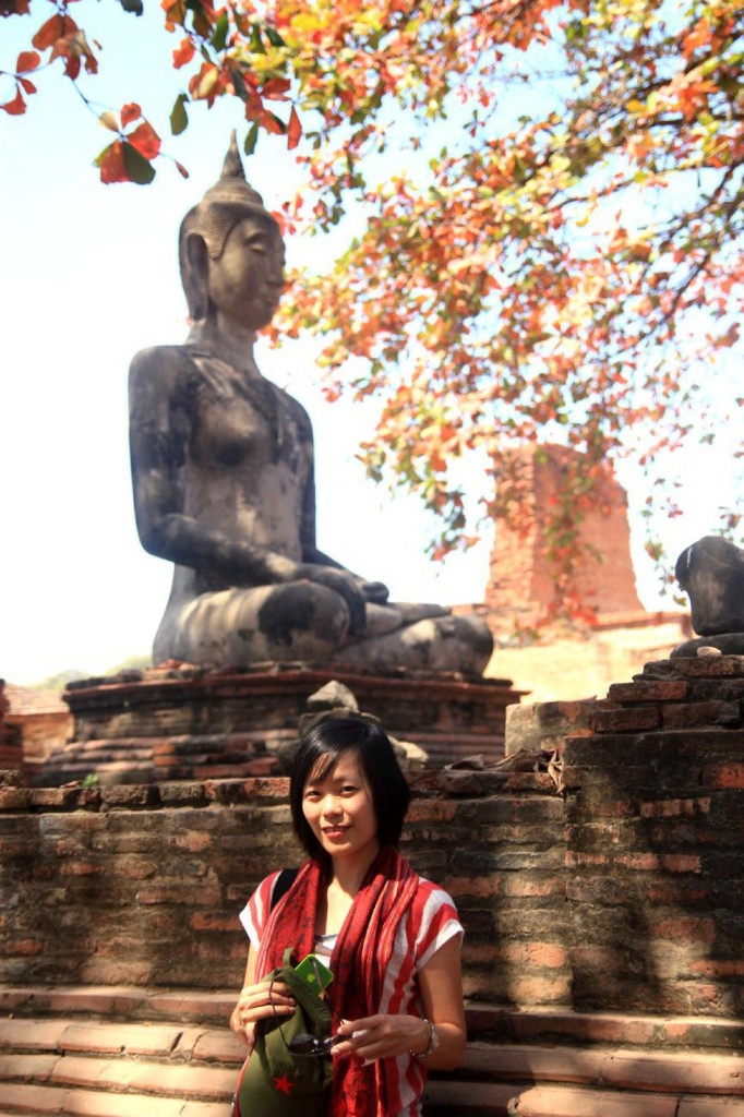 Dấu tích Phật giáo thấm đẫm ở Ayutthaya. Ảnh: Dương Quán Hạ Dấu tích Phật giáo thấm đẫm ở Ayutthaya. Ảnh: Dương Quán Hạ