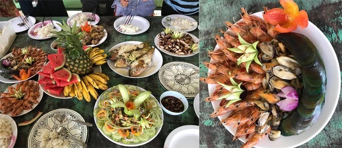 Ăn uống ở El Nido cũng khá phong phú. Buổi tối, du khách có thể ăn ở các nhà hàng ven biển quanh El Nido town, rất đông vui nhộn nhịp, có cả các bar pub sôi động. Nhưng tầm 22h, các hàng quán đóng cửa hết nên bạn hãy tới sớm. Ăn uống ở El Nido cũng khá phong phú. Buổi tối, du khách có thể ăn ở các nhà hàng ven biển quanh El Nido town, rất đông vui nhộn nhịp, có cả các bar pub sôi động. Nhưng tầm 22h, các hàng quán đóng cửa hết nên bạn hãy tới sớm.