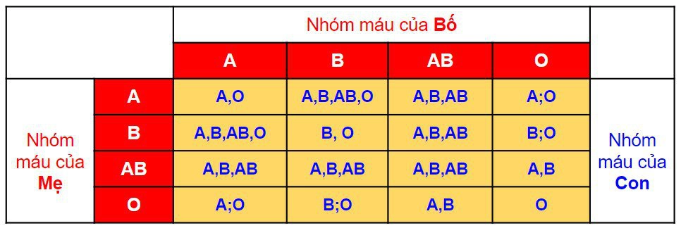 nhóm máu o