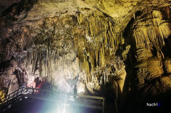 Diện tích trong lòng hang khá rộng, nhiều chỗ có nhũ đá đứng riêng lẻ hoặc xếp thành quần thể tạo nên cảnh tượng kỳ quan hiếm thấy. Diện tích trong lòng hang khá rộng, nhiều chỗ có nhũ đá đứng riêng lẻ hoặc xếp thành quần thể tạo nên cảnh tượng kỳ quan hiếm thấy.