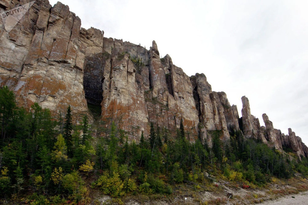 Công viên tự nhiên Lena Pillars, Nga - Ảnh: Sputnik/Anton Denisov