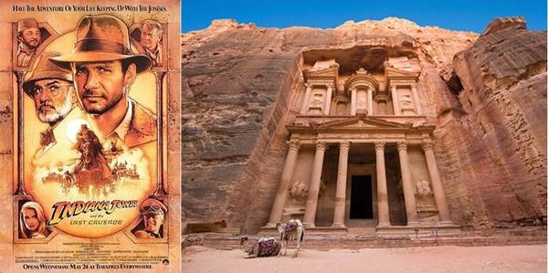 <strong>Indiana Jones - Petra, Jordan: </strong>Petra là nơi quay tập phim Indiana Jones và cuộc thập tự chinh cuối cùng. <strong>Indiana Jones - Petra, Jordan: </strong>Petra là nơi quay tập phim Indiana Jones và cuộc thập tự chinh cuối cùng.