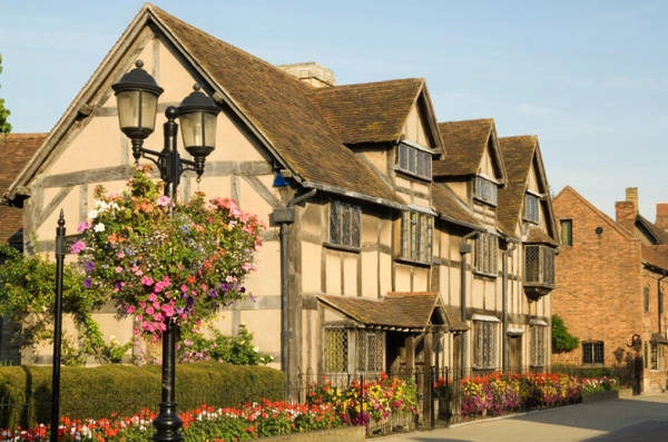Ngôi nhà lúc sinh thời của đại văn hào Shakespeares ở Stratford-upon-avon - Ảnh: flickr Ngôi nhà lúc sinh thời của đại văn hào Shakespeares ở Stratford-upon-avon - Ảnh: flickr