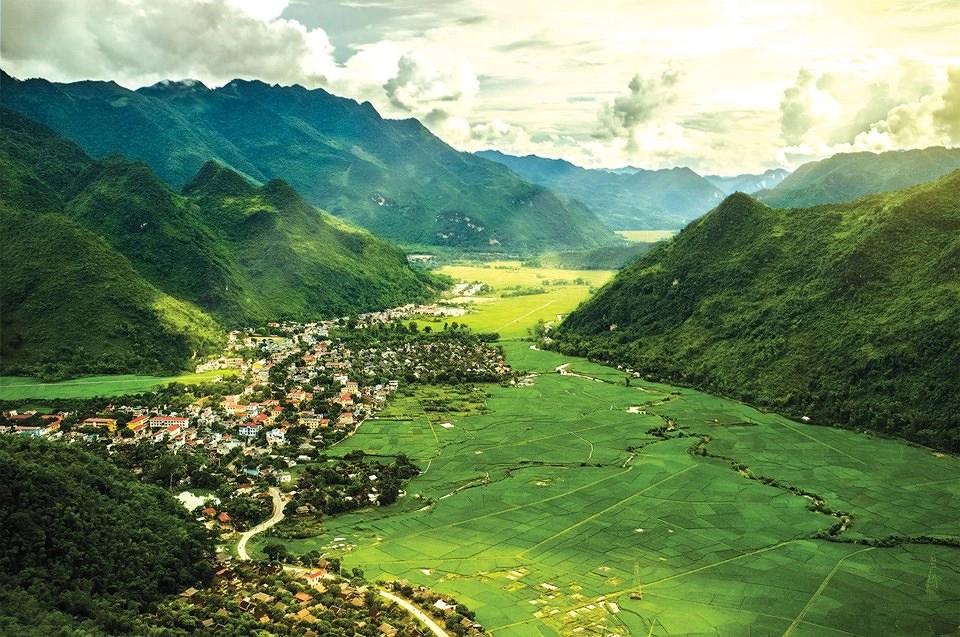 Thung lũng Mai Châu đẹp như một bức tranh. Ảnh: Quân Đội Nhân Dân Thung lũng Mai Châu đẹp như một bức tranh. Ảnh: Quân Đội Nhân Dân
