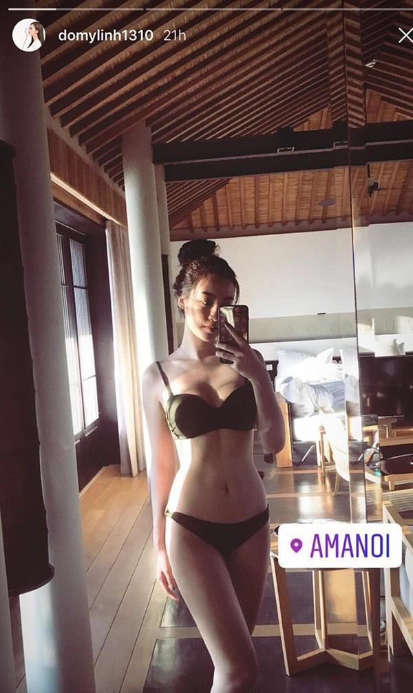 Amanoi, Ninh Thuận Tọa lạc bên bờ biển Vĩnh Hy, Amanoi resort từ lâu đã nổi tiếng là một trong những khách sạn tốt nhất thế giới qua cuộc bình chọn của tạp chí Condé Nast Traveler năm 2014. Chỉ mất khoảng một tiếng di chuyển từ sân bay Cam Ranh, với giá phòng thấp nhất là 16 triệu đồng một đêm, đây là lựa chọn của không ít mỹ nhân dịp hè 2018. Trong đó có hoa hậu Đỗ Mỹ Linh, người đẹp vừa lần đầu khoe thân hình nóng bỏng tại resort này. Ảnh: @domylinh1310/Instagram. Amanoi, Ninh Thuận Tọa lạc bên bờ biển Vĩnh Hy, Amanoi resort từ lâu đã nổi tiếng là một trong những khách sạn tốt nhất thế giới qua cuộc bình chọn của tạp chí Condé Nast Traveler năm 2014. Chỉ mất khoảng một tiếng di chuyển từ sân bay Cam Ranh, với giá phòng thấp nhất là 16 triệu đồng một đêm, đây là lựa chọn của không ít mỹ nhân dịp hè 2018. Trong đó có hoa hậu Đỗ Mỹ Linh, người đẹp vừa lần đầu khoe thân hình nóng bỏng tại resort này. Ảnh: @domylinh1310/Instagram.