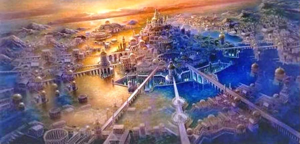 Đồi Cleito: Theo các mô tả, Atlantis là một kỳ quan kiến trúc, với những công trình to lớn được xây dựng quanh đồi Cleito, nơi người vợ của thần Poseidon sinh sống. Bà sinh được 5 cặp sinh đôi, trong đó có Atlas - người trở thành vua của Atlantis. Thành phố nằm trong tay Atlas và chín người anh em của ông. Ảnh: Adrinclusivo/Blogspot. Đồi Cleito: Theo các mô tả, Atlantis là một kỳ quan kiến trúc, với những công trình to lớn được xây dựng quanh đồi Cleito, nơi người vợ của thần Poseidon sinh sống. Bà sinh được 5 cặp sinh đôi, trong đó có Atlas - người trở thành vua của Atlantis. Thành phố nằm trong tay Atlas và chín người anh em của ông. Ảnh: Adrinclusivo/Blogspot.