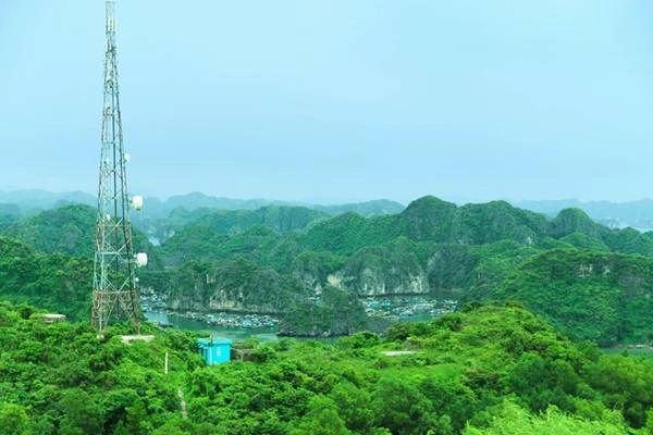 Ngắm Cát Bà từ trên cao. 