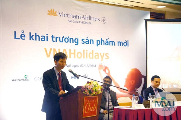 Ông Trịnh Ngọc Thành, Phó Tổng giám đốc Vietnam Airlines khẳng định những ưu thế của sản phẩm VNAHolidays