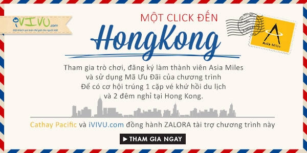 iVIVU.com tài trợ chương trình "Một Click đến Hong Kong"