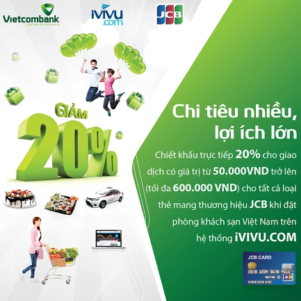 Chương trình ưu đãi cực hấp dẫn mà iVIVU.com dành cho chủ thẻ quốc tế JCB