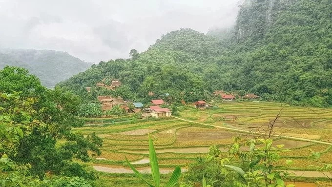 Sau khi tham quan các làng, bạn có thể chạy ngược xuống thị trấn Cành Nàng, rẽ một con đường nhỏ giữa khu chợ trời ở làng Sát. Những đoạn bùn đất ngập ngụa sau mưa có thể khiến lữ khách “bỏ cuộc” nhưng cảnh đẹp trên đường là phần thưởng xứng đáng cho mọi cố gắng.