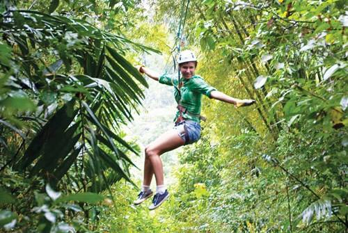 Hoặc zipline cho người ưa mạo hiểm Hoặc zipline cho người ưa mạo hiểm