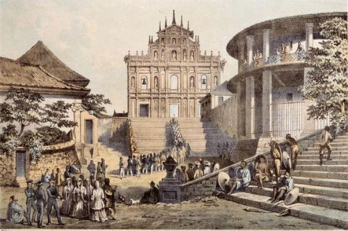 Bức tranh nhà thờ được họa sĩ người Mỹ gốc Đức Wilhelm Heine vẽ năm 1854. Bức tranh nhà thờ được họa sĩ người Mỹ gốc Đức Wilhelm Heine vẽ năm 1854.
