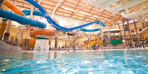 <strong>11. Great Wolf Lodge, Washington, Mỹ: </strong> Khu tổ hợp khách sạn, công viên nước Great Wolf Lodge được xây dựng nhiều nơi trên khắp nước Mỹ nhưng Grand Mound là điểm đến phù hợp với cả gia đình. Tại đây có công viên nước trong nhà, các hoạt động vui chơi an toàn và thú vị với trẻ nhỏ cả dưới nước và trên bờ. Giá nghỉ một đêm ở Great Wolf Lodge từ 159 USD.