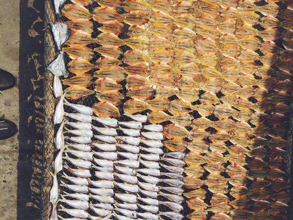 Cá khô là đặc sản, bạn nên mua về làm quà.