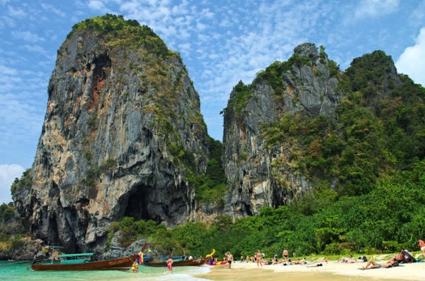 Bãi biển Railay ở tỉnh Krabi