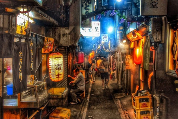 Omoide Yokocho được mở ra ngay sau khi kết thúc thế chiến thứ hai vào cuối năm 1940, đầu những năm 1950. Trong những năm 1990 đã có một đám cháy xảy ra và khu vực này gần như bị phá hủy toàn bộ. Sau đó, nơi này được xây dựng lại và trở thành điểm đến những lúc tan tầm của nhiều người dân Nhật Bản trong suốt nhiều thập niên.