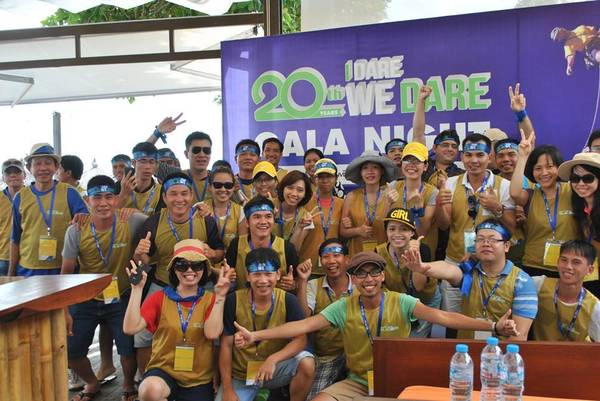 Cuộc  thi Team building đã giúp gắn kết  tinh thần đồng đội của các thành viên.