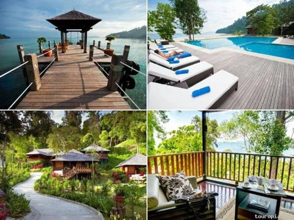 Bunga Raya Island Resort &amp; Spa nằm ở một nơi khá hẻo lánh gần thành phố Kota Kinabalu.