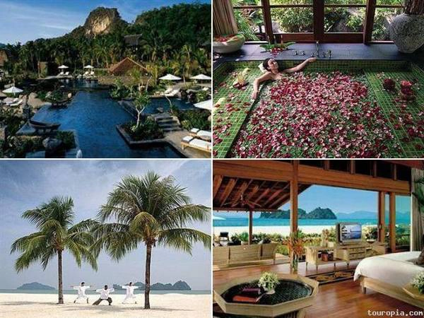 Four Seasons Resort Langkawi nằm trên bãi biển Tanjung Rhu.