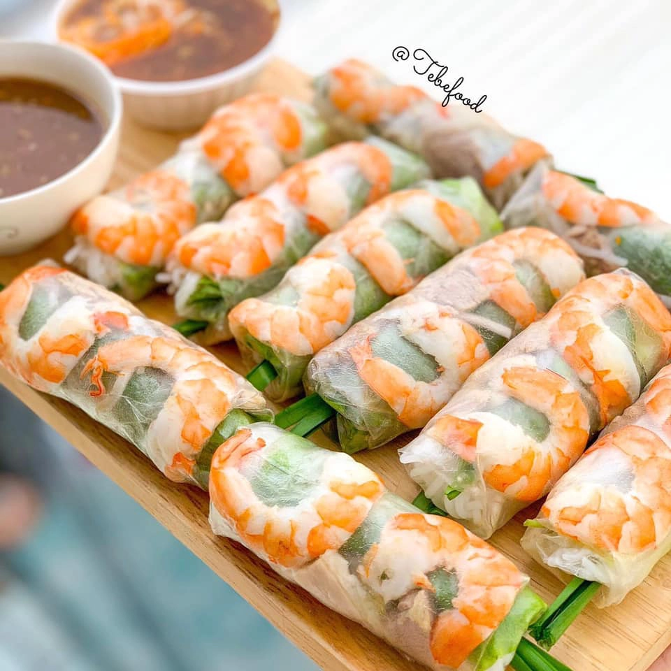 Gỏi cuốn. Ảnh: @tebefood.