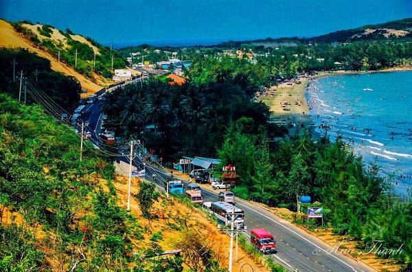 DT716 đoạn Hòn Rơm. Ảnh: Huu Thanh DT716 đoạn Hòn Rơm. Ảnh: Huu Thanh