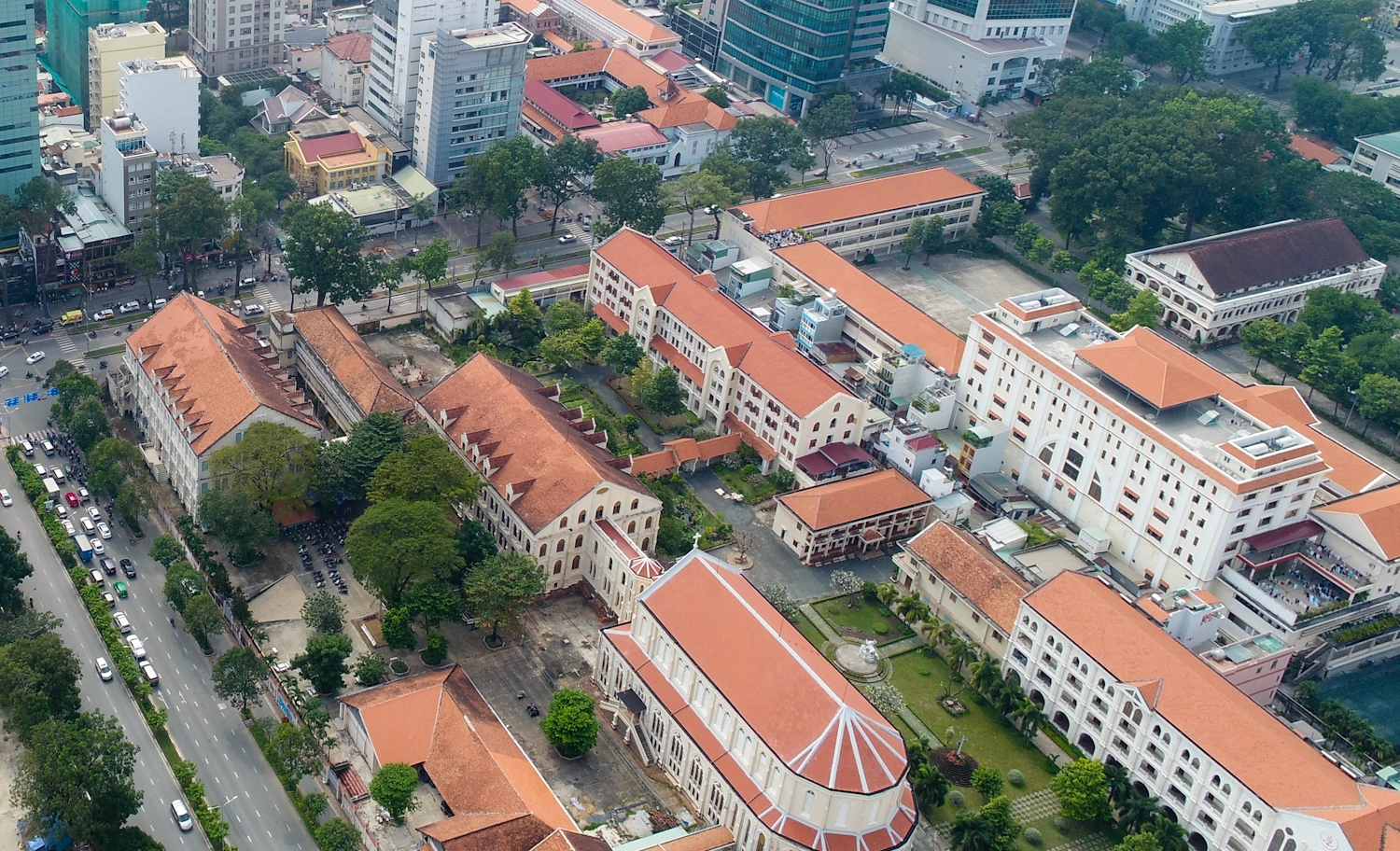 Toàn cảnh Đại chủng viện Thánh Giuse Sài Gòn. Ảnh: vnexpress.