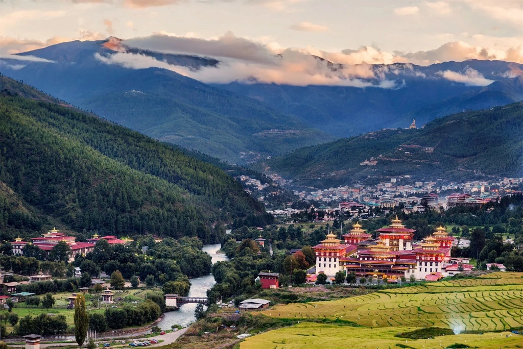 Thủ đô Thimphu của Bhutan