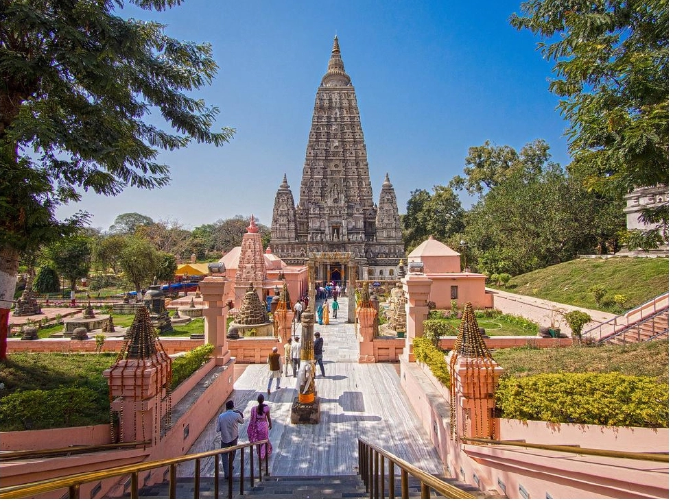 Đền Mahabodhi ở Bodh Gaya, Ấn Độ. Ảnh: jaypalkibabatours