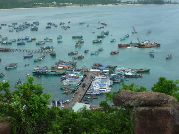 Cảng An Thới nhìn từ trên cao.