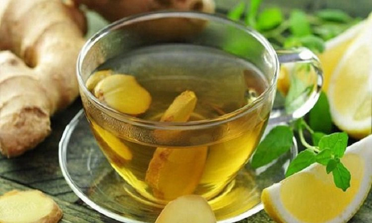 trà gừng làm sạch phổi