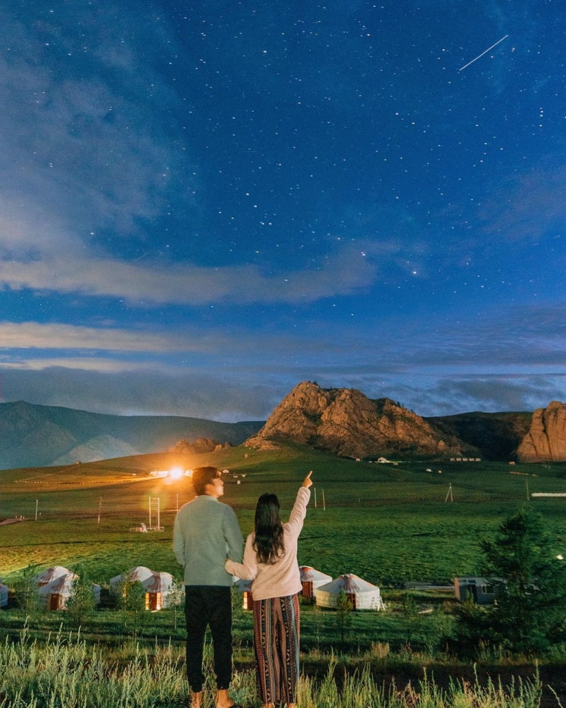 Đêm lãng mạn ở Mông Cổ.
