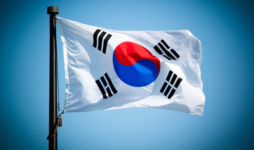 Quốc kỳ Hàn Quốc rất dễ nhận biết. Ảnh: invezz.com