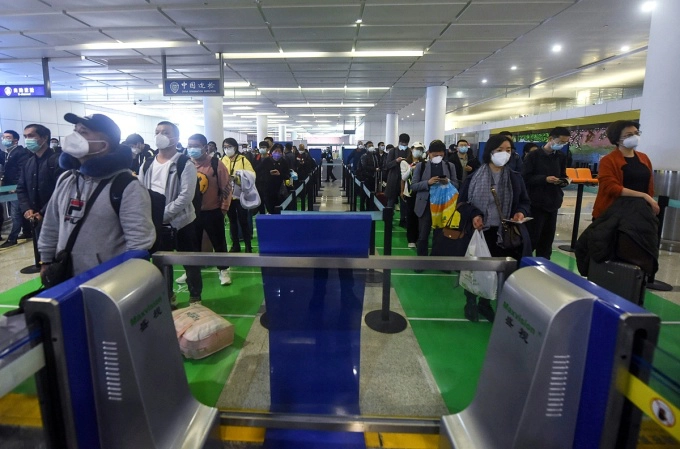 Sân bay quốc tế Tiêu Sơn Hàng Châu. Ảnh: AFP.
