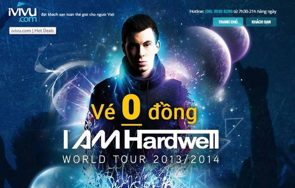 Vé 0 đồng - I am Hardwell chỉ có tại iVIVU.com