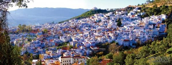  Toàn cảnh Chefchaouen - thành phố xanh nổi tiếng của Maroc.​
