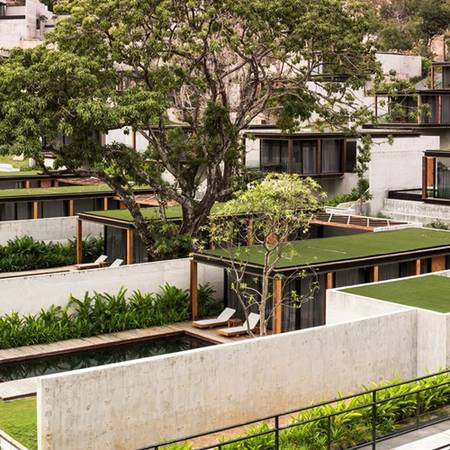 Khu nghỉ dưỡng là sự kết hợp của 10 biệt thự Khu nghỉ dưỡng là sự kết hợp của 10 biệt thự