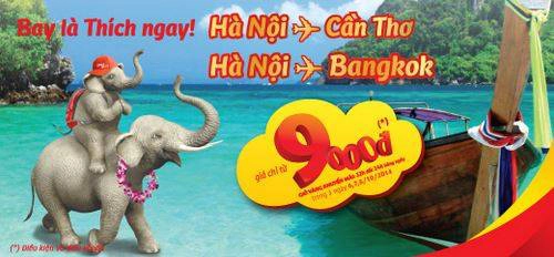 Bay là thích ngay từ Hà Nội đến Thái Lan cùng Vietjet Air