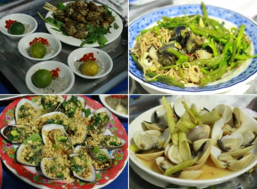 Thực đơn ốc đa dạng ở quán. Thực đơn ốc đa dạng ở quán.