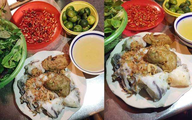Ăn vặt Bà Nga - Bánh Cuốn Nhân Thịt