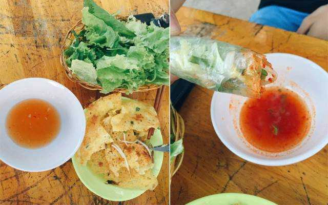 Ăn vặt Bánh Xèo Chảo Mực Tôm