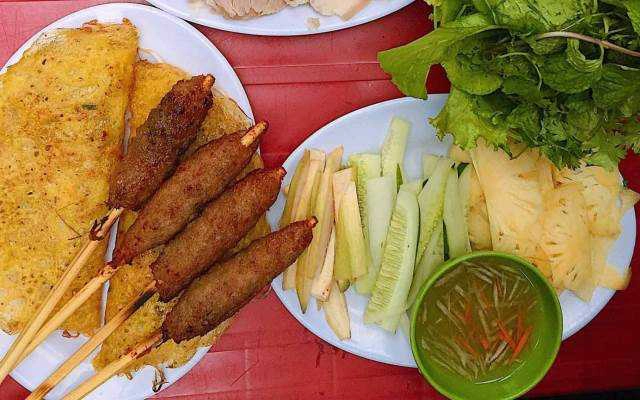 Ăn vặt Bánh Xèo Nem Lụi E1