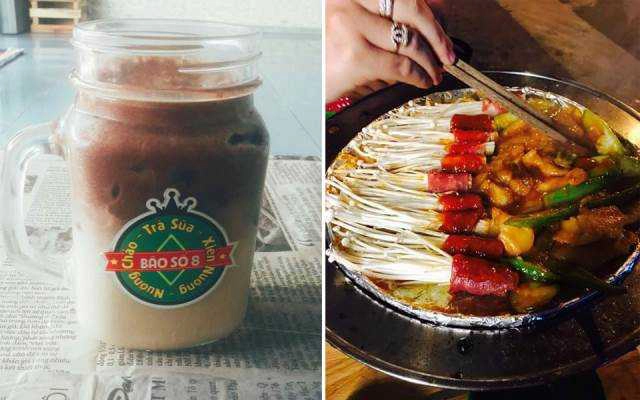 Ăn vặt Bão Số 8 - Trà Sữa & Xiên Nướng