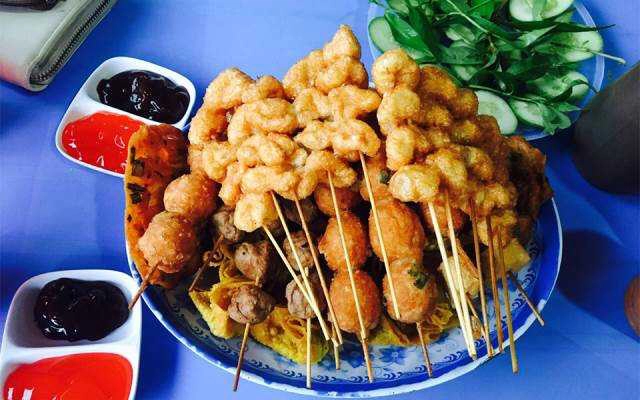 Ăn vặt Bắp Xào & Cá Viên Chiên