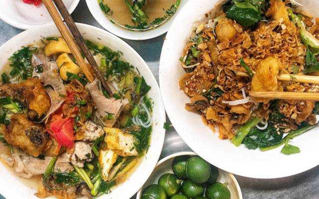 Ăn vặt Bún Cá Trộn - Chợ Chùa Láng