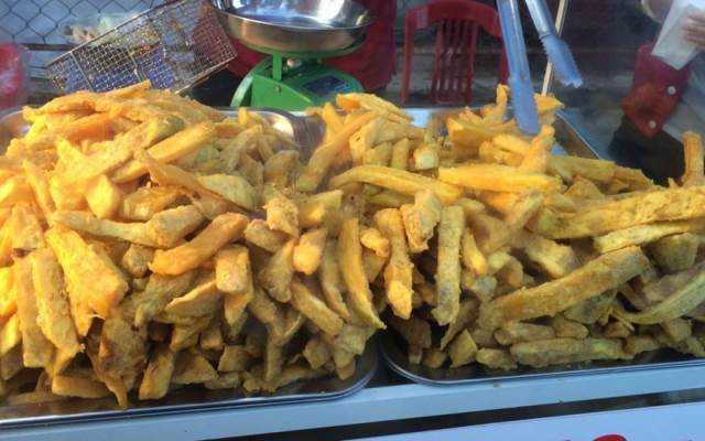Ăn vặt Chuối Chiên, Khoai Lang Chiên & Bánh Cay