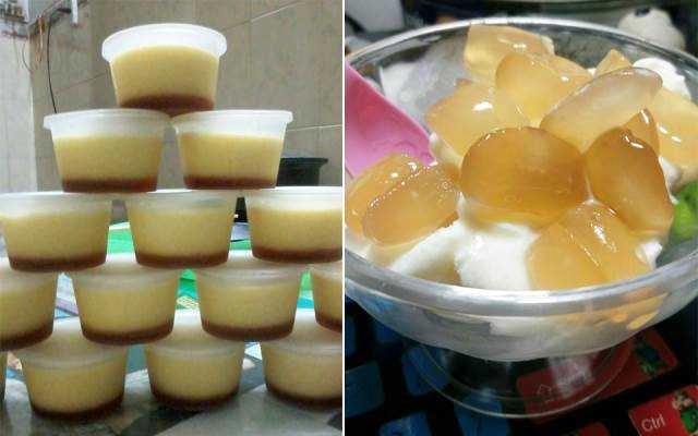 Ăn vặt Kem Flan Yaour Hột Đát